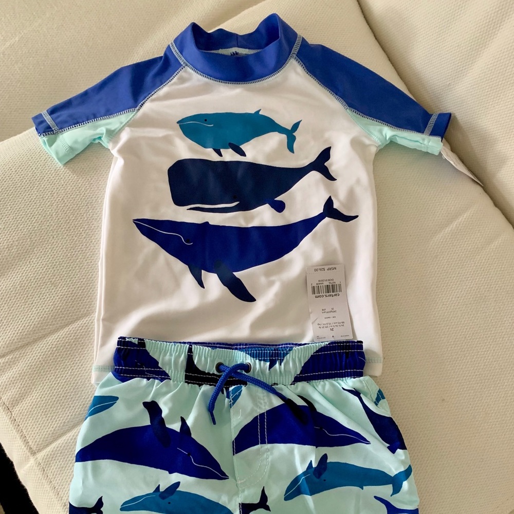 2T Rash guard and trunks